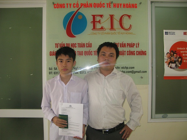 Chúc mừng Visa du học Úc -  Nguyễn Hoàng Nam