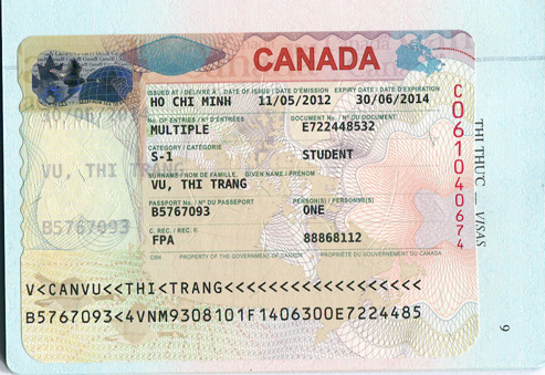 Thành công visa Canada -  Vũ Thị Trang